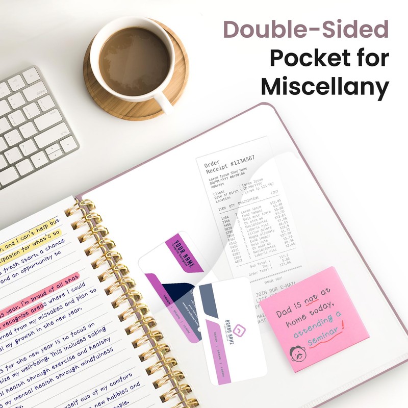 Lined Spiral Journal Notebook for Women & Men, 140 Pages,
