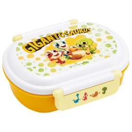 Skater QAF2BAAG-A Children's Lunch Box, 12.2 fl oz (360 ml), Fluffy Dome, Gigantosaurus, Dinosaurus, Antibacterial, Made in Japan