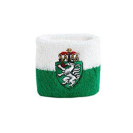 Flaggenfritze Sweatband with Austrian Flag Design of Styria, Set of 2 + Free Sticker