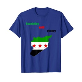 Syrian revolution flag revolution against Assad Map T-Shirt T-Shirt