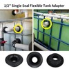 Vsttar 2 Pack 1/2" Flexible Tank Adapter (Bulkhead), Flexible Pipe-to-Tank