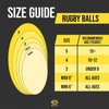 Optimum STREET RUGBY BALL - BLACK/YELLOW - MIDI