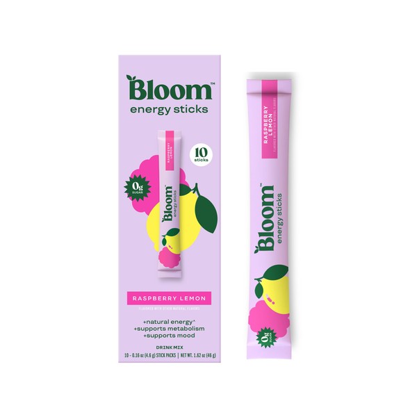 Bloom Nutrition Energy Drink Powder Packets, Sugar Free Energy Drink