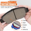 SUPLABEL Front Brake Pads HZ1394 for 09-20 Honda Fit, 11-15