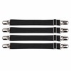 Adjustable Bed Sheet Fastener Straps, 4-Pack Elastic Sheet Grippers with