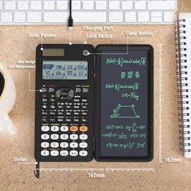 NEWYES Scientific Calculator Rechargeable, with Writing Tablet and Pen, 552 Functions for Students and Professionals in Mathematics, Physics and Engineering