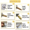 EATBALE Brass Collet Drill Bit Chuck Accessories, Micro Twist Drill