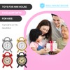 jojofuny 4Pcs Miniature Alarms, Mini Alarm Clocks, Dollhouse Clock, for