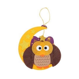 Fun Express Cupcake Liner Owl Sign Craft Kit - Makes 12