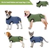 QUEARN 2 Packs Breathable Cotton Dog Recovery Suit for After
