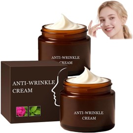 Luxeveria Retinol Anti-Wrinkle Cream,Anti Aging Eye Lifting Cream,Firming Body Lotion with Oat Moisturiser,Skin Tightening for Face Precision Lifting,Deep Wrinkle Reduction Retinol Night (2PCS)