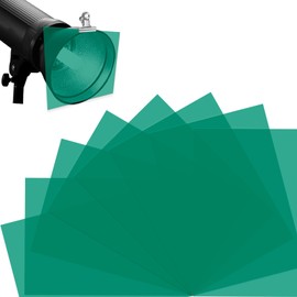 KINETOX Pack of 8 Colour Film Heat Resistant Colour Films A4 Transparent Colour Correction for Lamps Green Lamp Film 29.7 x 21 cm Colour Filter Photo Graphy Studio Headlight Strobe Flash LED Stage DIY