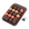 2.4GHz Wireless Numeric Keypad 18 Keys Retro Color Round Keycaps