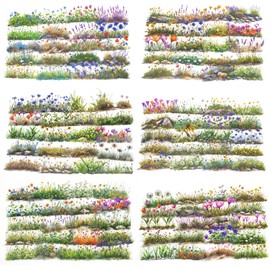 Scrapbook Flower Stickers(120Pcs) - journaling Stickers for Scrapbooking Adult Junk Journal Supplies Card Making Home Deco DIY Crafts Water Bottle