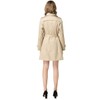 NANJUN Women's Double Breasted Trench Coat Overcoat (khaki 6)