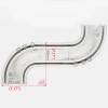 ZSHINE Curtain Rail Track Ceiling or Wall Mounting Heavy-Duty Curtain