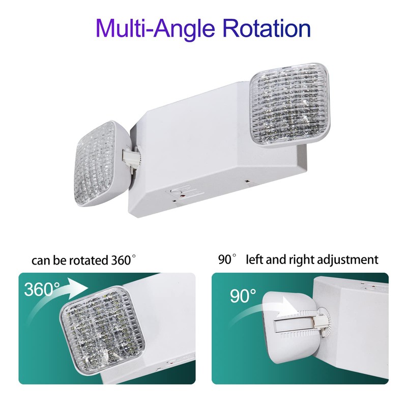 GZRUIYANG Emergency Lights with Battery Backup, LED Commercial Emergency Lighting