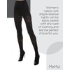 MeMoi Classic Soft Argyle Opaque Tights Black S-M