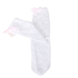 Wrapables Lace Stockings with Bow for Toddler Girl