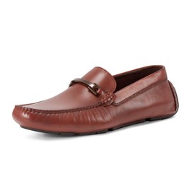 Rockport Men's Dirk Moccasin, Dark Natural Leather, 11 Wide