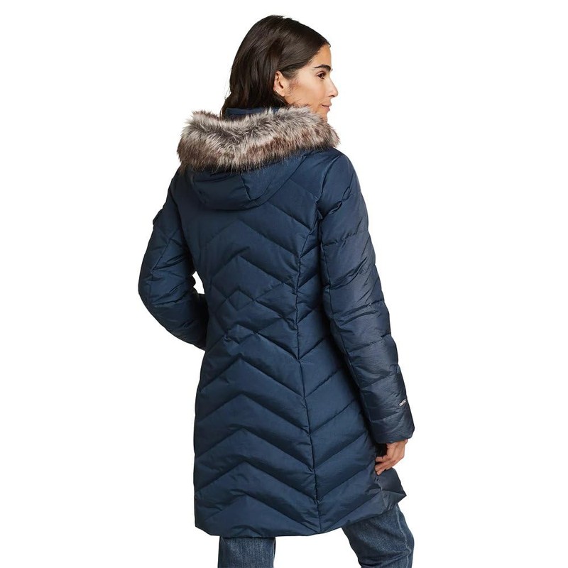 Eddie Bauer Women's Crystal Ridge Down Parka, Navy, Large