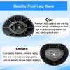 Above-Ground Pool Leg Cap for Bestway 16/18Ft x48In Steel Pro
