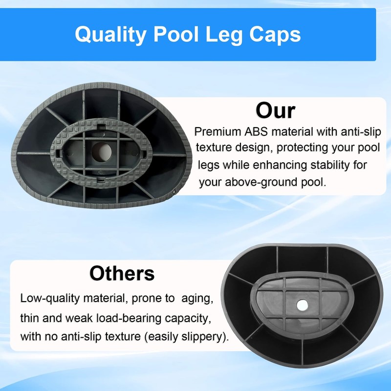 Above-Ground Pool Leg Cap for Bestway 16/18Ft x48In Steel Pro