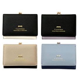 Aldi Women's Trifold Wallet, Black & Purple