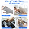 1 Pair Cotton Fingerless Gloves, Fingerless Moisturising Eczema Gloves