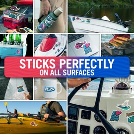 Boating and Fish Stickers for Adults Better Boat Stickers and Decals for Men or Women Funny Fishing or Boater Waterproof Vinyl Decal Sticker Packs