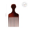 TITANIA Afro Comb (Brown) | Comb for Afro Hair |