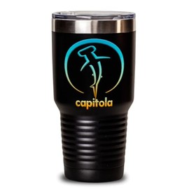 Cool Capitola California Tumbler Insulated 30oz Vacation Souvenir Hammerhead Shark Fan Native Keepsake
