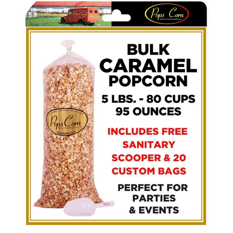 Bulk Caramel Popcorn- 5 pounds