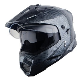 1Storm Dual Sport Motorcycle Motocross Off Road Full Face Helmet Dual Visor