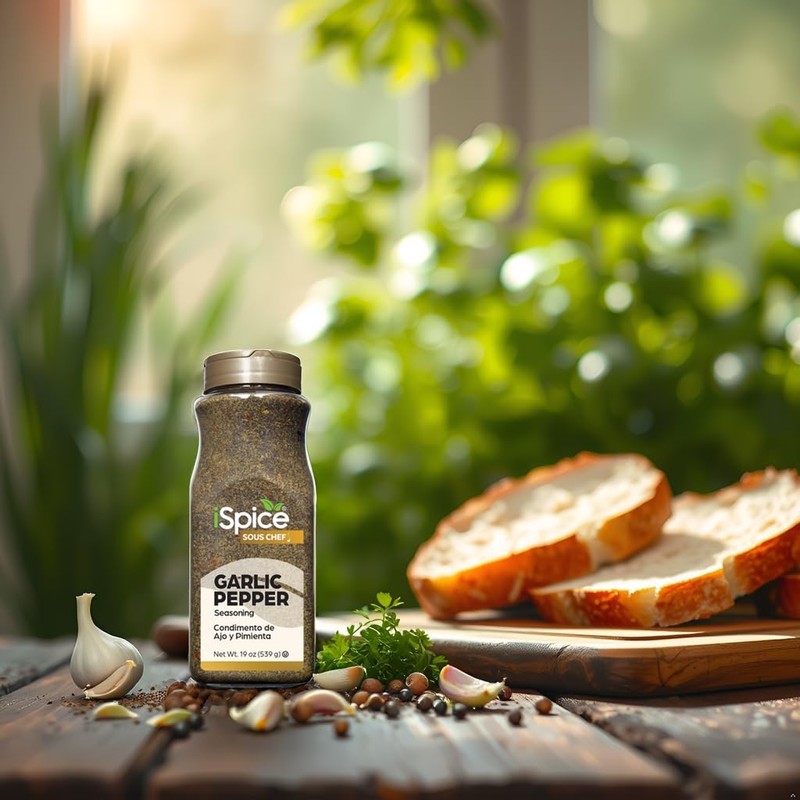 iSpice | Garlic Pepper Seasoning | 19 oz | Bulk