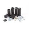 Companyblue Black Brackets for Heated Towel Rail Radiators Universal Curved