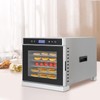 Fichiouy 110V/700W Food Dehydrator with Over Heat Protection, Stainless Steel