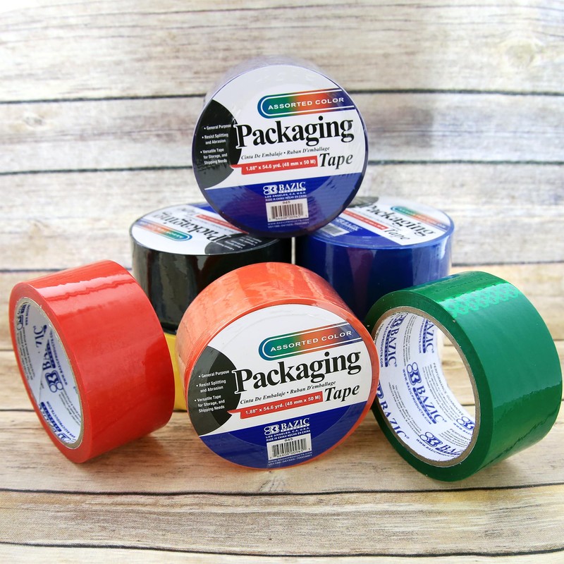 BAZIC 1.88" X 54.6 Yd. Color Packing Tape (945)