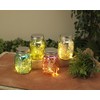 Lot of 4 Mercury Glass Mason Jars Hanging Lights Battery