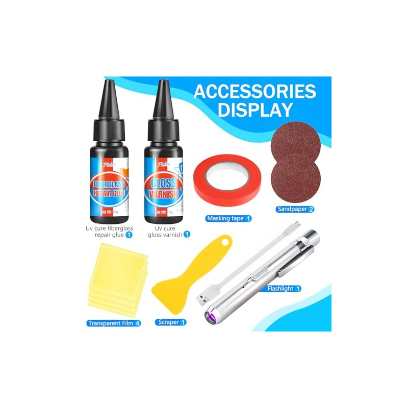 Surfboard Fiberglass Repair Kit - Easy DIY Waterproof Solution