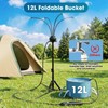 MQHUAYU 5.3FT Standing Misters for Outside Patio,Portable Misting Cooling System
