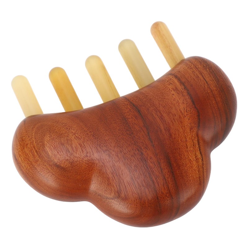 Rosewood Meridian Comb Wide Comb Teeth Reduce Stress Wooden Scalp
