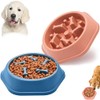TOCOZOC Plato para Perro, 2 Piezas de Comedero Lento para