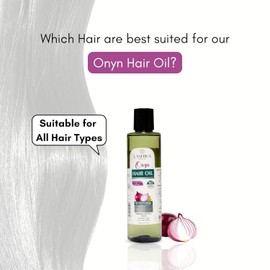 Generic LAS HIKA Onyn Onion Hair Oil | Enriched with Onion Seed Oil, Black Seed, Coconut Oil, Olive Oil | For Hair Growth & Hair Fall Control | Revives Dull & Weak Hair | For Men & Women - 200ML