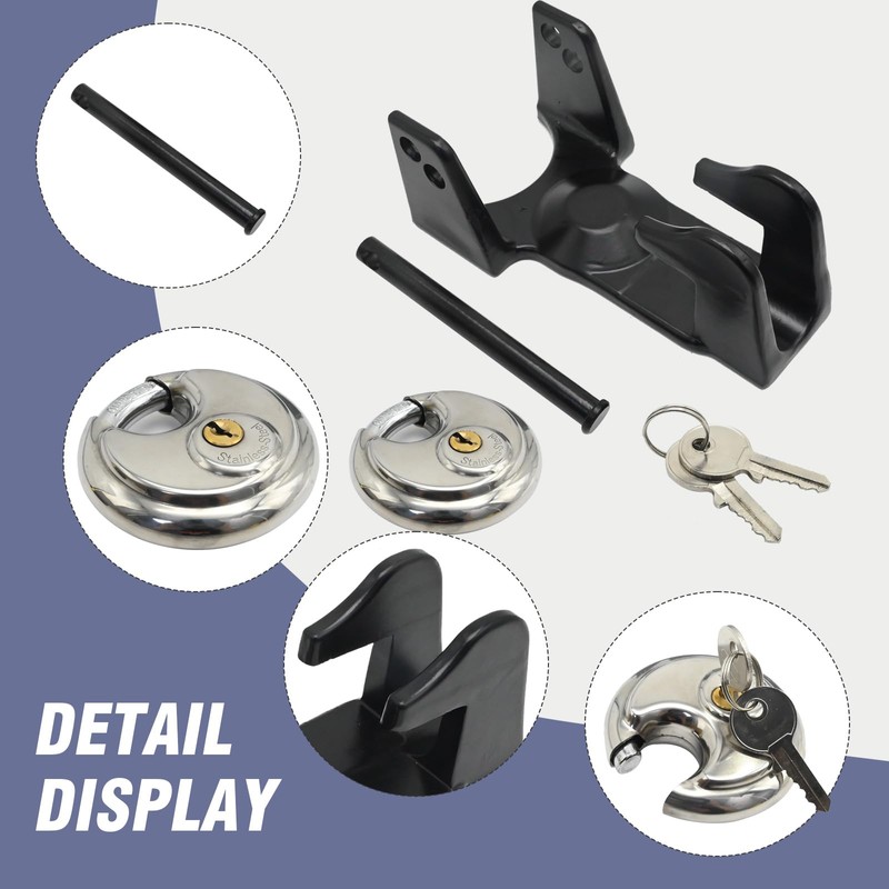 Saihisday Gooseneck Trailer Coupler Lock TL-50, Gooseneck Trailer Lock Gooseneck