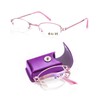 LUFF Pocket Folding Reading Glasses, Compact Reading Glasses with Lether