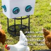 Chicken Feeders No Waste 4 Ports + Holesaw, Automatic Chicken