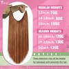 YoungSee Copper Wire Hair Extensions for Women 14inch Invisible Wire