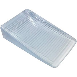 Merriway BH07089 (10 Pcs) Clear Furniture Window Soft Ridged Stackable Wedges Shims - Pack of 10 Pieces