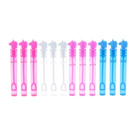 Henbrandt Unicorn Party Bubble Tubes with Wand (Pack of 12) Children's 4ml Party Bubbles Loot Bag Fillers Summer Games for Boys and Girls Kids Party Bags